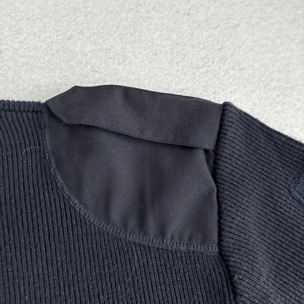 Vintage French Gendarmerie Wool Commando Sweater Made in France Military Police